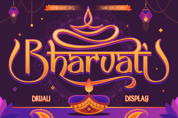 Bharvati Regular: A Festive Display Font for Web Headers