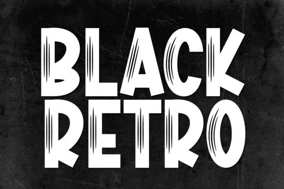 Black Retro: A Bold Display Font for Branding