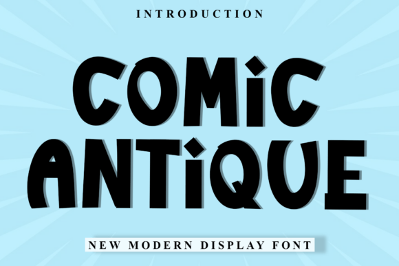 Comic Antique: A Warm Display Font for Editorial Design