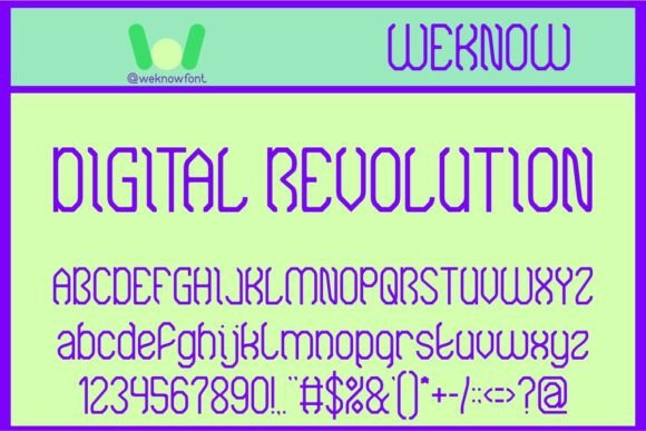 Digital Revolution Font: A Modern Display Typeface Review