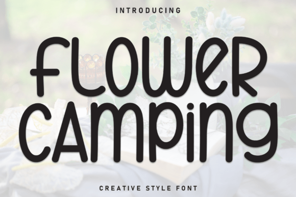 Flower Camping: A Neat Display Font for Editorial Design