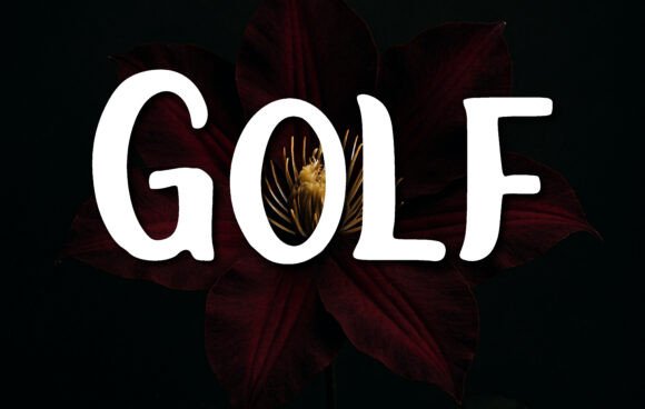 Golf: A Rounded Display Font for Bold Maker Branding