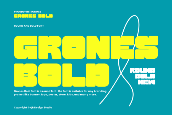 Grones Bold Font Review: A Modern Round Display Choice