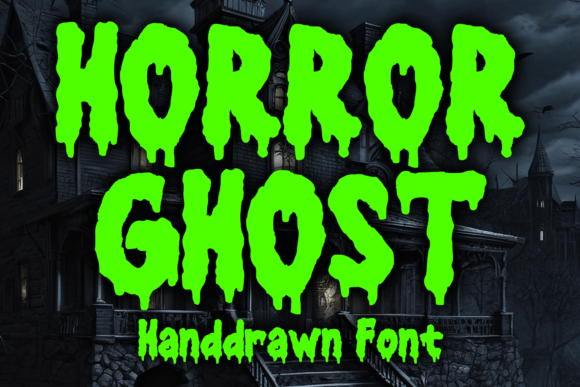 Horror Ghost: A Bold Display Font for Vintage Editorial Design