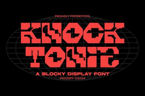 Knock Tonic: A Futuristic Display Font for Modern Brands