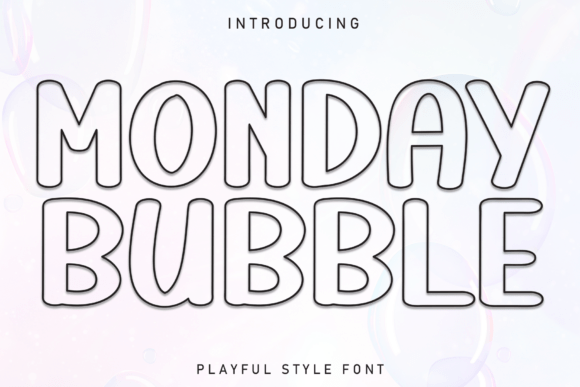 Monday Bubble: A Friendly Display Font for Modern Editorial Design
