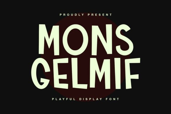 Monsgelmif: A Bold Display Font for Editorial Design