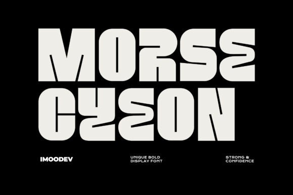 Morse Cyeon: A Bold Display Font for Retro Branding