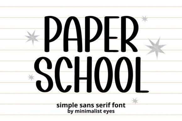 Paper School: A Lively Display Font for Editorial Design