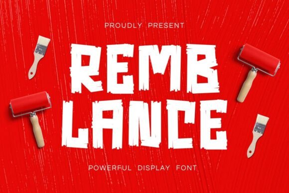 Remblanceregular: The Raw Paint Font for Bold Marketing