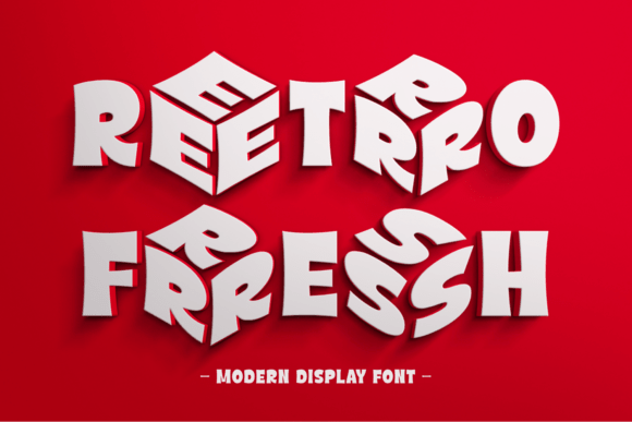 Retro Fresh: The Bold Display Font for Modern Makers