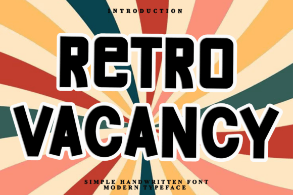 Retro Vacancy Font Review for Modern Branding
