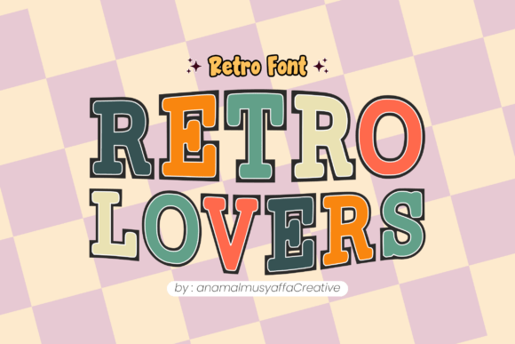 Retrolovers Regular: A Playful Display Font for Campaigns