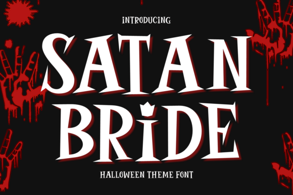 Satan Bride: A Gothic Display Font for Bold Editorial Design