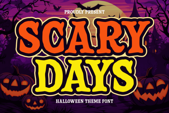 Scary Days: The Perfect Display Font for Halloween Crafts