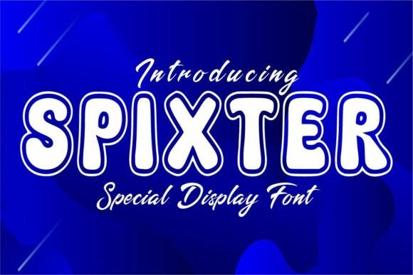 Spixter: A Joyful Display Font for Editorial Design