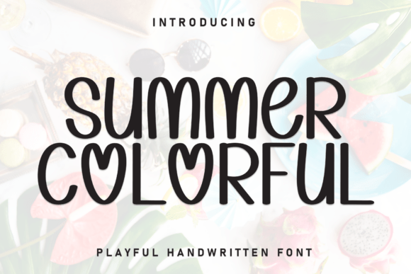 Summer Colorful: A Friendly Display Font for Modern Branding