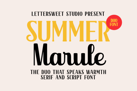 Summer Marule: The Perfect Display Font for Sunny Web Designs