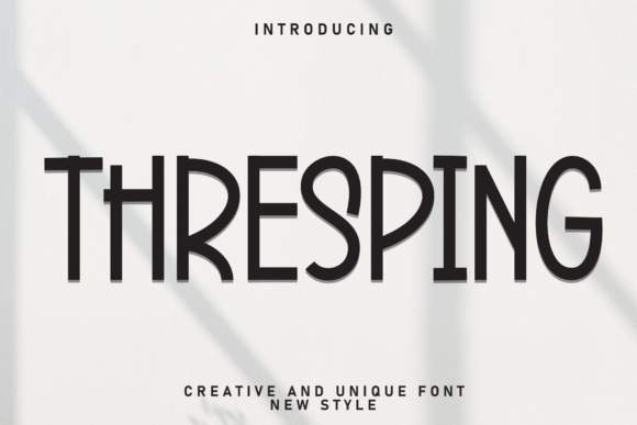 Thresping: A Charming Handwritten Display Font for Editors