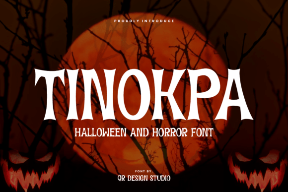 Tinokpa: The Spooky Display Font for Halloween Web Design