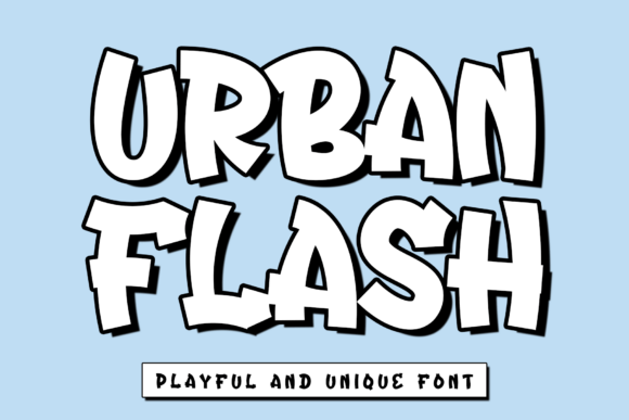 Urban Flash Typeface for Bold Brand Identity