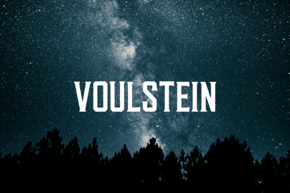 Voulstein: A Bold Display Font for Modern Branding