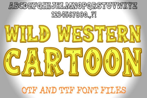 Wild Western Cartoon: A Playful Display Font for Editorial Design