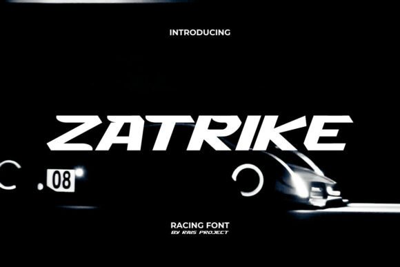 Zatrike Font Review: A Bold Display for Speed and Power